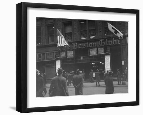 The Boston Globe Building-Walter Sanders-Framed Photographic Print