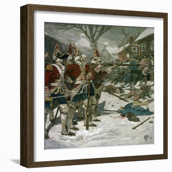 The Boston Massacre-Howard Pyle-Framed Giclee Print