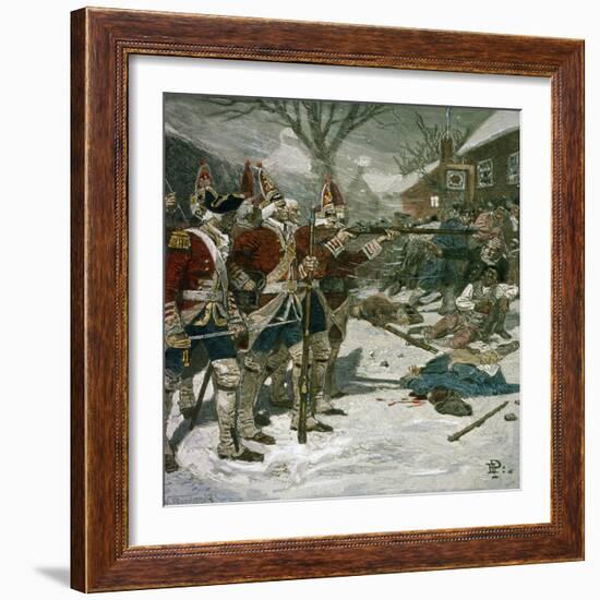 The Boston Massacre-Howard Pyle-Framed Giclee Print