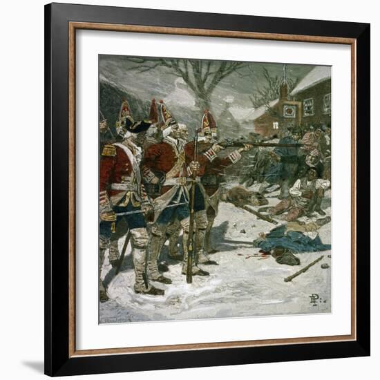 The Boston Massacre-Howard Pyle-Framed Giclee Print