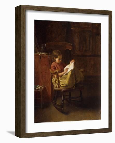 The Boston Rocker-Eastman Johnson-Framed Giclee Print