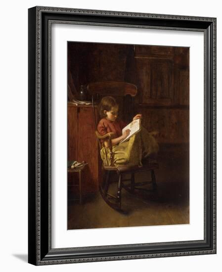 The Boston Rocker-Eastman Johnson-Framed Giclee Print