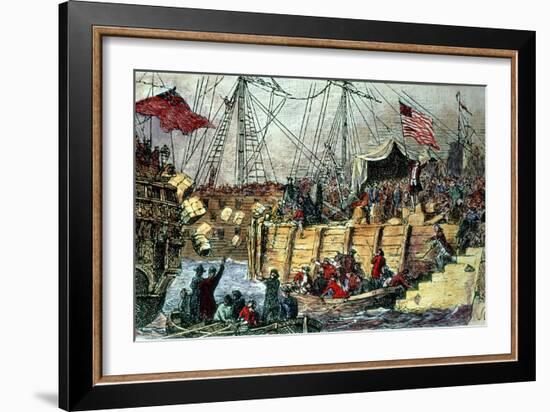 The Boston Tea Party-null-Framed Giclee Print