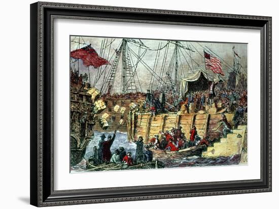 The Boston Tea Party-null-Framed Giclee Print