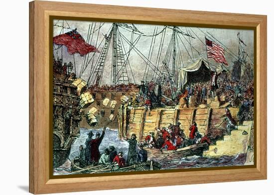 The Boston Tea Party-null-Framed Premier Image Canvas