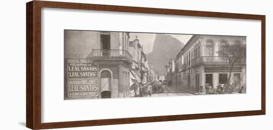 'The Botafogo end of the fashionable Rua Sao Clemente. Corcovado in the distance', 1914-Unknown-Framed Photographic Print