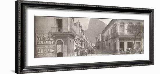 'The Botafogo end of the fashionable Rua Sao Clemente. Corcovado in the distance', 1914-Unknown-Framed Photographic Print