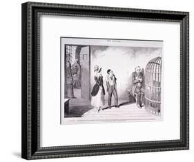 The Bottle, 1847-George Cruikshank-Framed Giclee Print