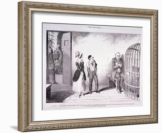 The Bottle, 1847-George Cruikshank-Framed Giclee Print