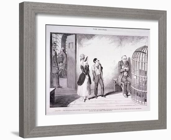 The Bottle, 1847-George Cruikshank-Framed Giclee Print