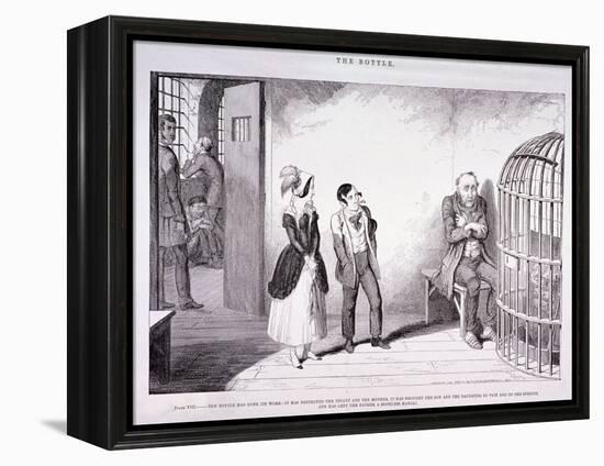 The Bottle, 1847-George Cruikshank-Framed Premier Image Canvas