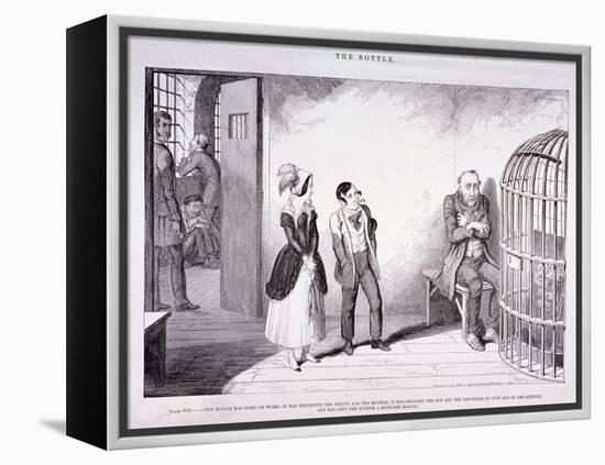 The Bottle, 1847-George Cruikshank-Framed Premier Image Canvas