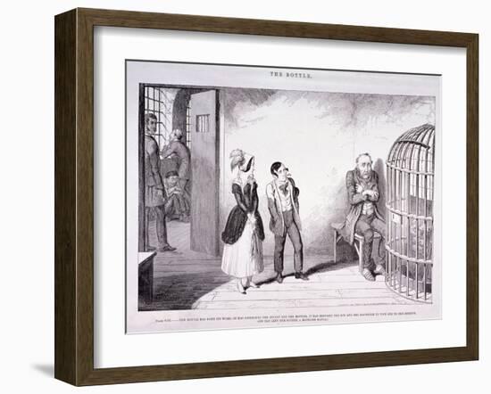 The Bottle, 1847-George Cruikshank-Framed Premium Giclee Print