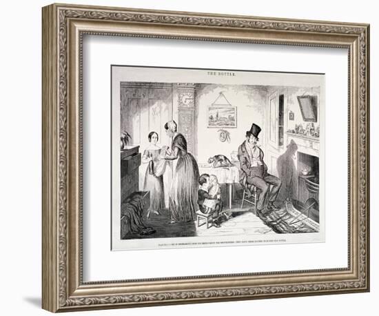 The Bottle, 1847-George Cruikshank-Framed Giclee Print