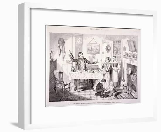 The Bottle, 1847-George Cruikshank-Framed Premium Giclee Print