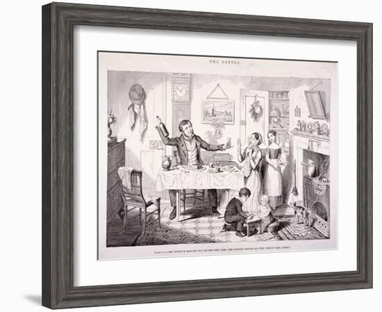 The Bottle, 1847-George Cruikshank-Framed Giclee Print