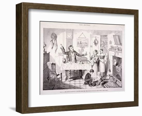 The Bottle, 1847-George Cruikshank-Framed Giclee Print