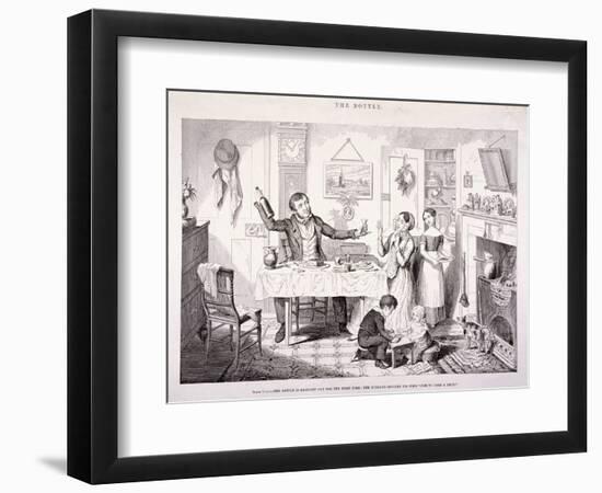 The Bottle, 1847-George Cruikshank-Framed Giclee Print