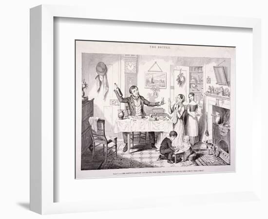 The Bottle, 1847-George Cruikshank-Framed Giclee Print