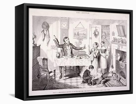 The Bottle, 1847-George Cruikshank-Framed Premier Image Canvas