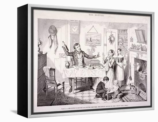 The Bottle, 1847-George Cruikshank-Framed Premier Image Canvas