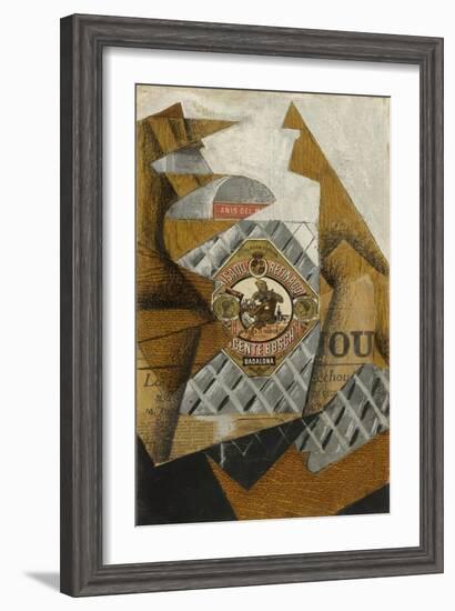 The Bottle of Anís Del Mono (La Bouteille D'Ani), 1914-Juan Gris-Framed Giclee Print