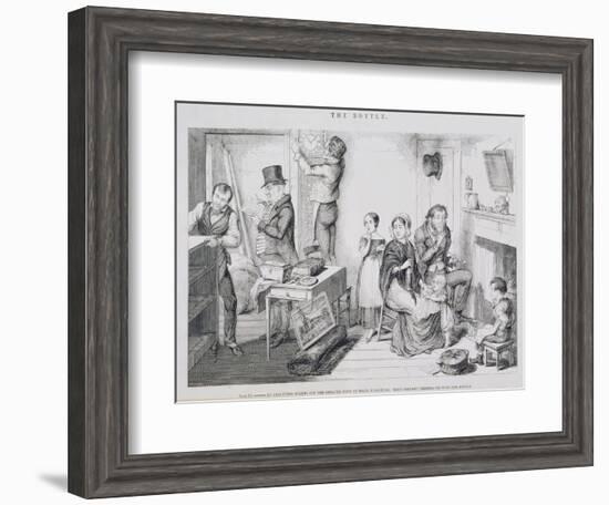 The Bottle, Plate III, 1847-George Cruikshank-Framed Giclee Print