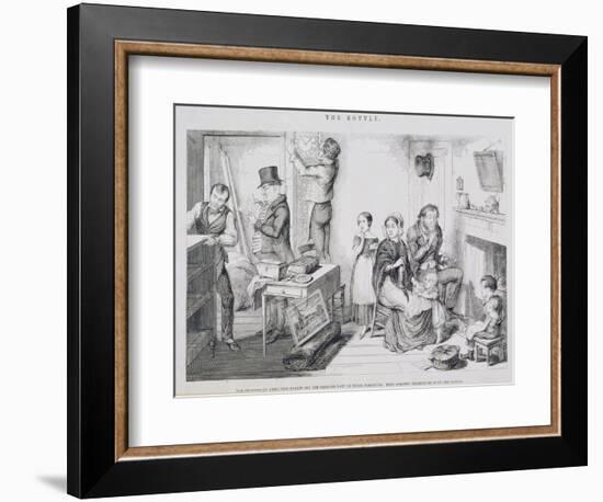 The Bottle, Plate III, 1847-George Cruikshank-Framed Giclee Print