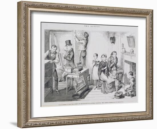 The Bottle, Plate III, 1847-George Cruikshank-Framed Giclee Print