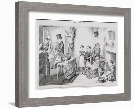 The Bottle, Plate III, 1847-George Cruikshank-Framed Giclee Print