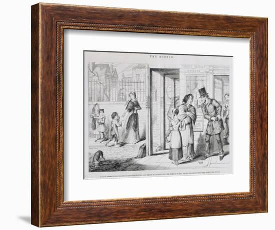 The Bottle, Plate IV, 1847-George Cruikshank-Framed Giclee Print