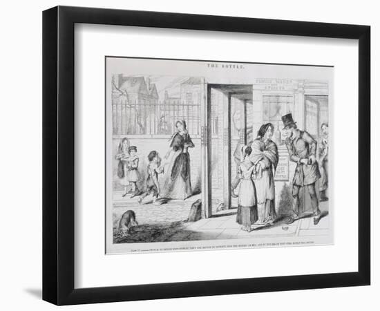 The Bottle, Plate IV, 1847-George Cruikshank-Framed Giclee Print