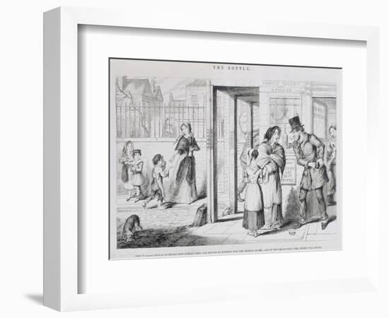 The Bottle, Plate IV, 1847-George Cruikshank-Framed Giclee Print
