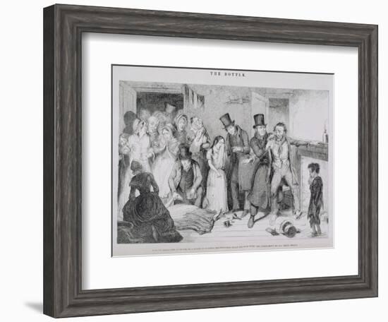 The Bottle, Plate VII, 1847-George Cruikshank-Framed Giclee Print