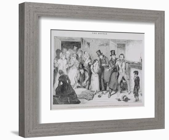 The Bottle, Plate VII, 1847-George Cruikshank-Framed Giclee Print
