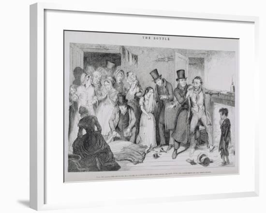 The Bottle, Plate VII, 1847-George Cruikshank-Framed Giclee Print