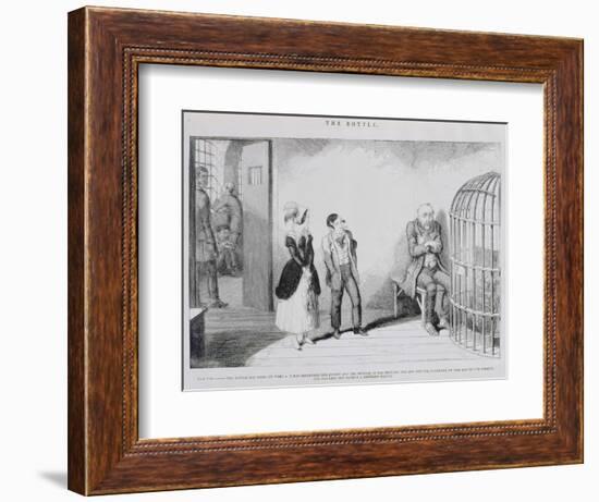 The Bottle, Plate VIII, 1847-George Cruikshank-Framed Giclee Print