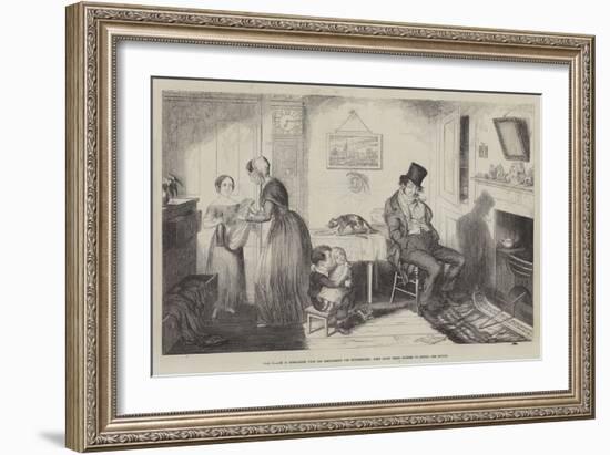 The Bottle-George Cruikshank-Framed Giclee Print