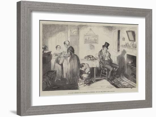 The Bottle-George Cruikshank-Framed Giclee Print