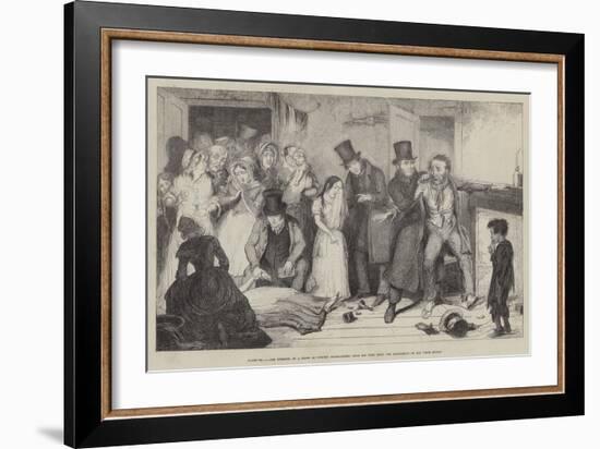 The Bottle-George Cruikshank-Framed Giclee Print