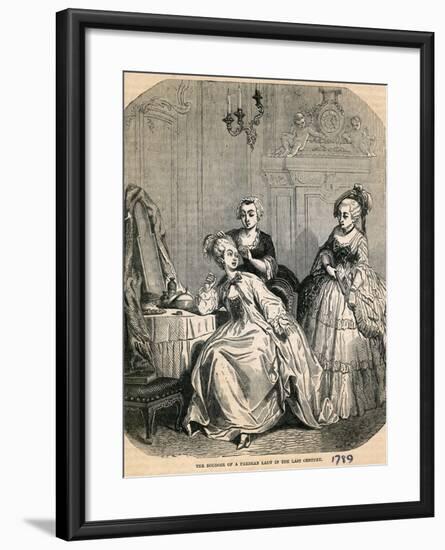 The Boudoir of a Parisian Lady in the Last Century, 1789-null-Framed Giclee Print