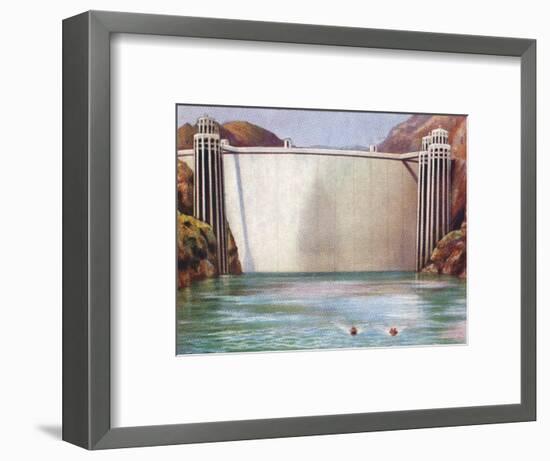 The Boulder Dam, USA, 1938-Unknown-Framed Giclee Print