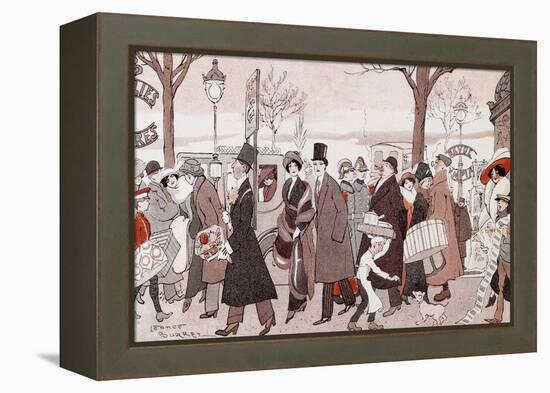 The Boulevard, 1913-Leopoldo Metlicovitz-Framed Premier Image Canvas