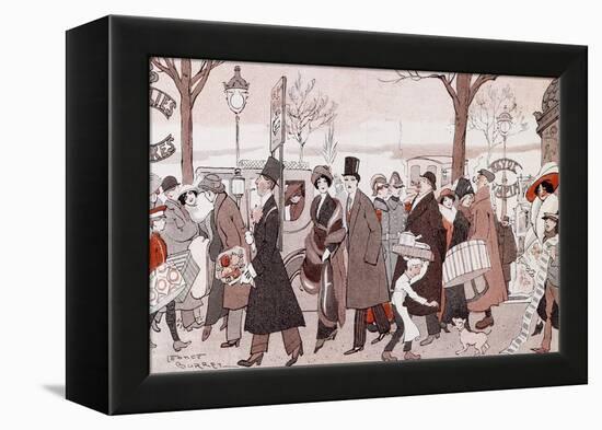 The Boulevard, 1913-Leopoldo Metlicovitz-Framed Premier Image Canvas