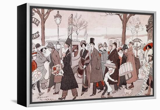 The Boulevard, 1913-Leopoldo Metlicovitz-Framed Premier Image Canvas