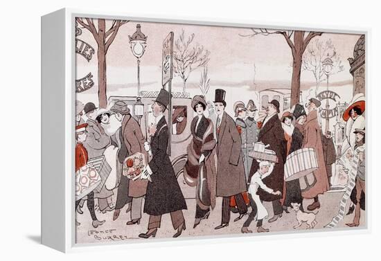 The Boulevard, 1913-Leopoldo Metlicovitz-Framed Premier Image Canvas