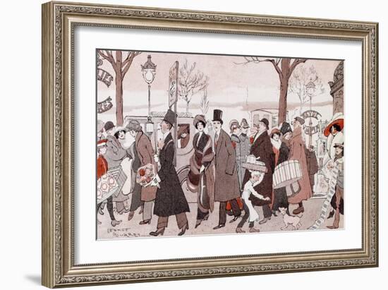 The Boulevard, 1913-Leopoldo Metlicovitz-Framed Giclee Print