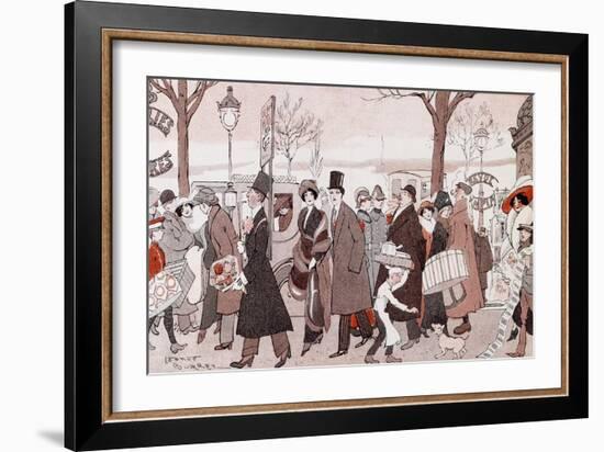 The Boulevard, 1913-Leopoldo Metlicovitz-Framed Giclee Print