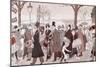 The Boulevard, 1913-Leopoldo Metlicovitz-Mounted Giclee Print