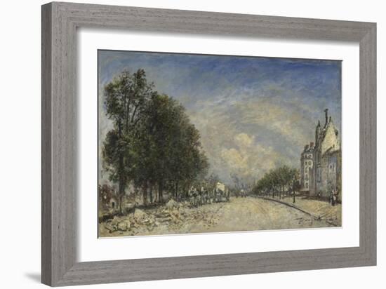 The Boulevard De Port-Royal, Paris, 1877-Johan Barthold Jongkind-Framed Giclee Print